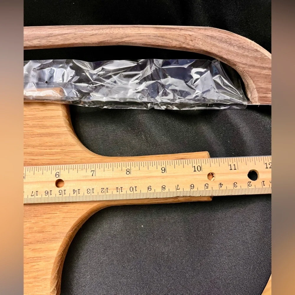 Handmade Oak Cutting Board & Bread Bow Knife Set New Sourdough Slicer Gift Set